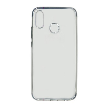 Husa din silicon Electroplating pentru Huawei P20 Lite, contur argintiu Husa din silicon Electroplating pentru Huawei P20 Lite, contur argintiu