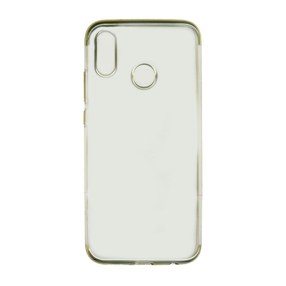 Husa din silicon Electroplating pentru Huawei P20 Lite, contur auriu