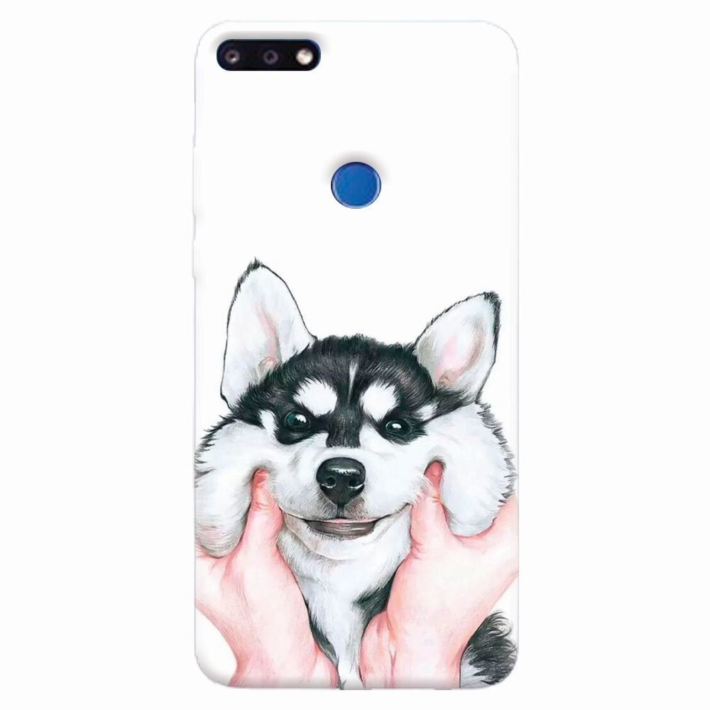 Husa silicon pentru Huawei Y7 Prime 2018, Cute Dog 1