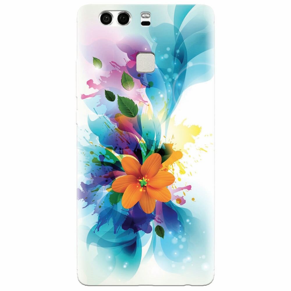 Husa silicon pentru Huawei P9, Flower 011