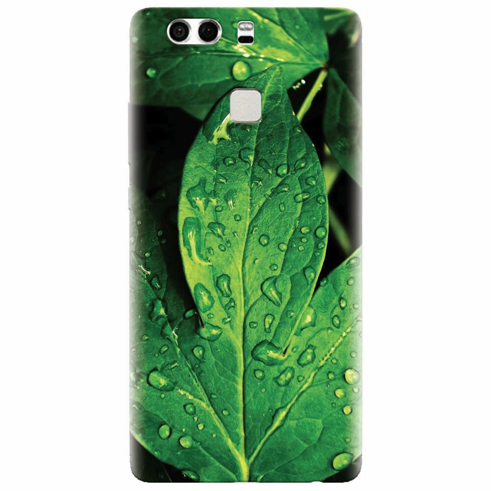 Husa silicon pentru Huawei P9, Leaves And Dew