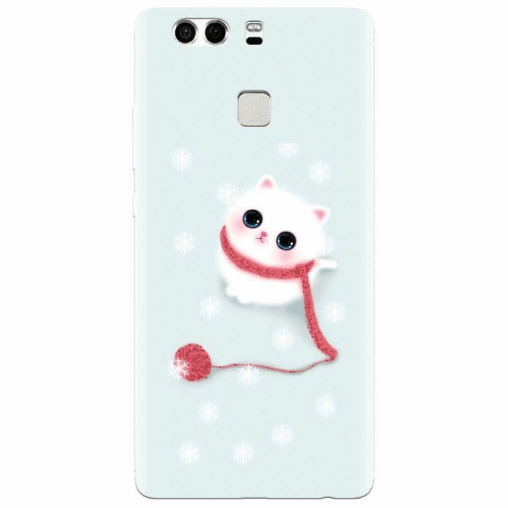 Husa silicon pentru Huawei P9 Plus, Cute Cat