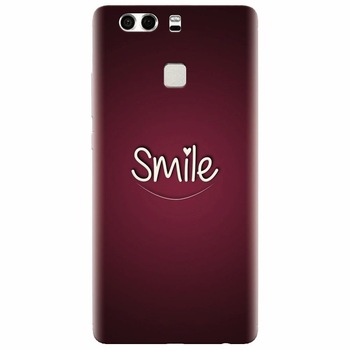 Husa silicon pentru Huawei P9, Smile Love Husa silicon pentru Huawei P9, Smile Love
