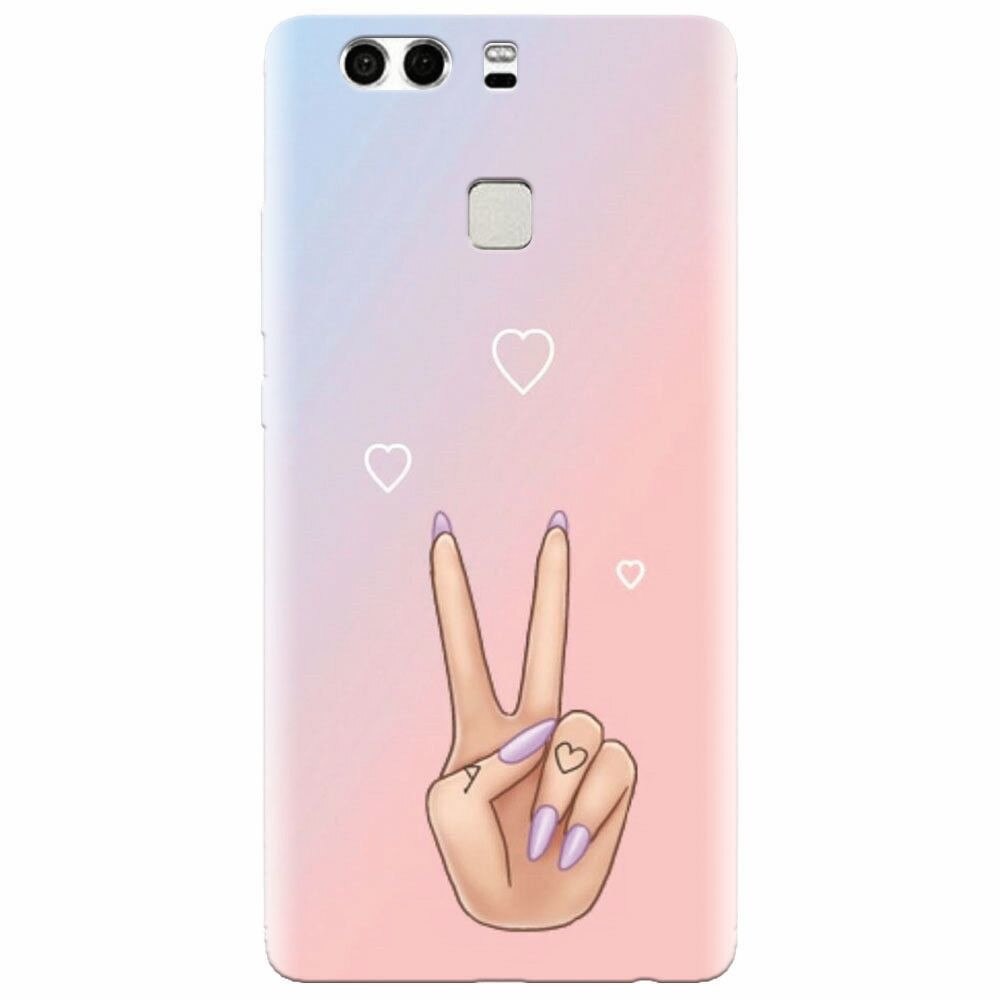 Husa silicon pentru Huawei P9 Plus, Victory Love