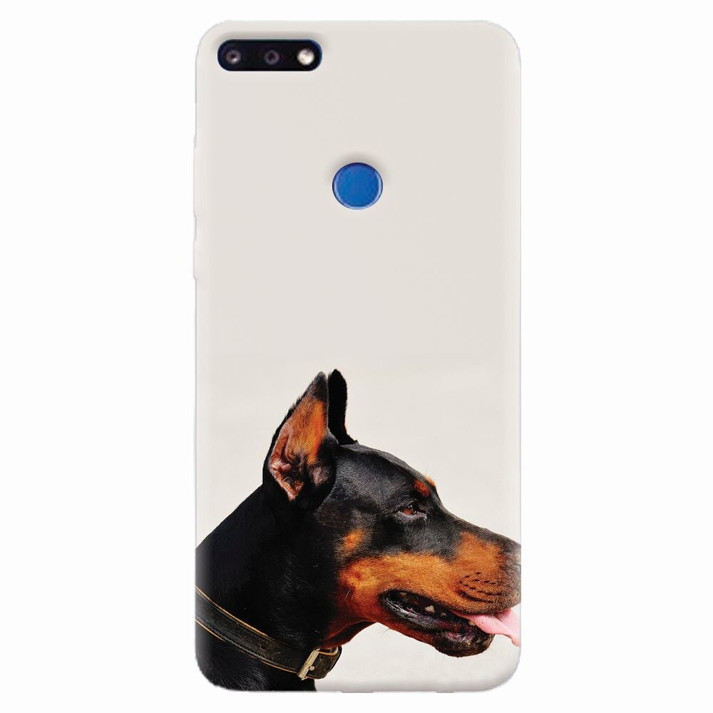 Husa silicon pentru Huawei Y7 Prime 2018, Doberman