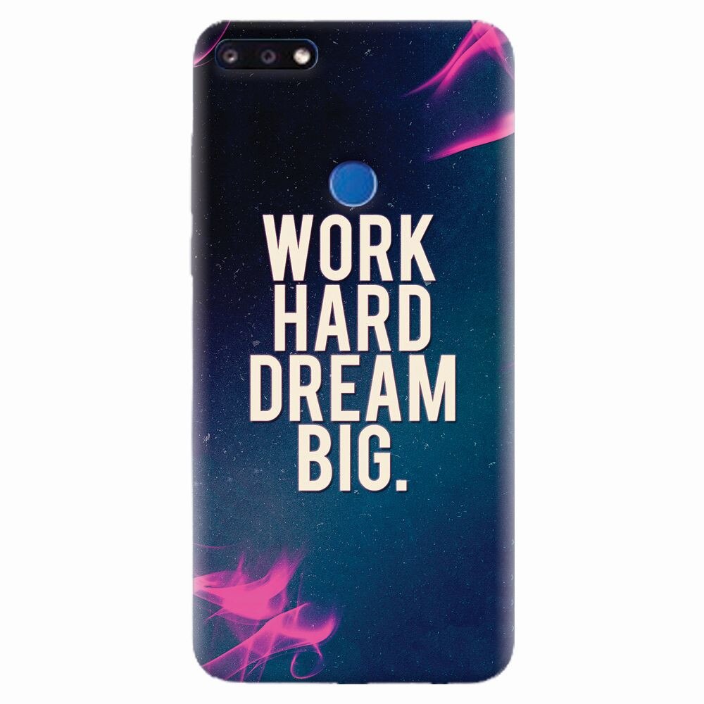 Husa silicon pentru Huawei Y7 Prime 2018, Dream Big