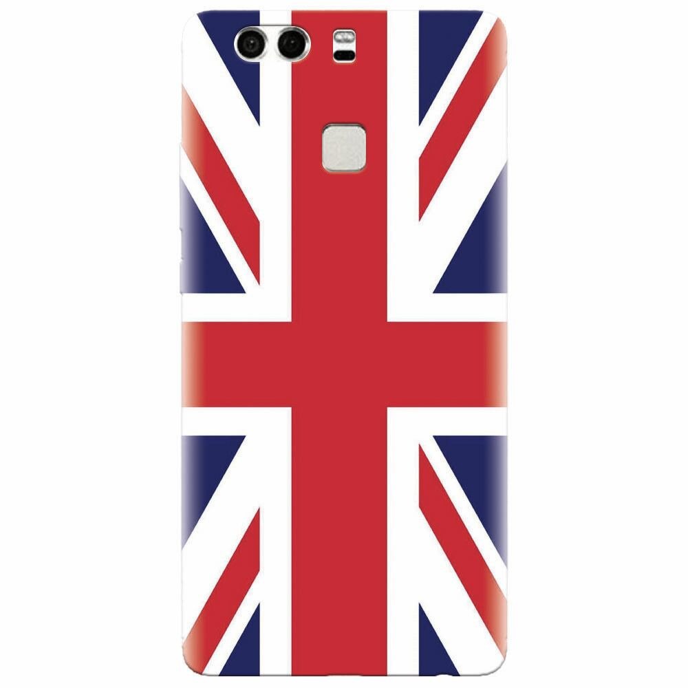 Husa silicon pentru Huawei P9, UK Flag Illustration