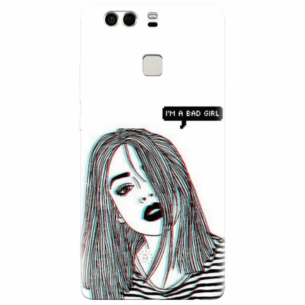 Husa silicon pentru Huawei P9, Im A Bad Girl
