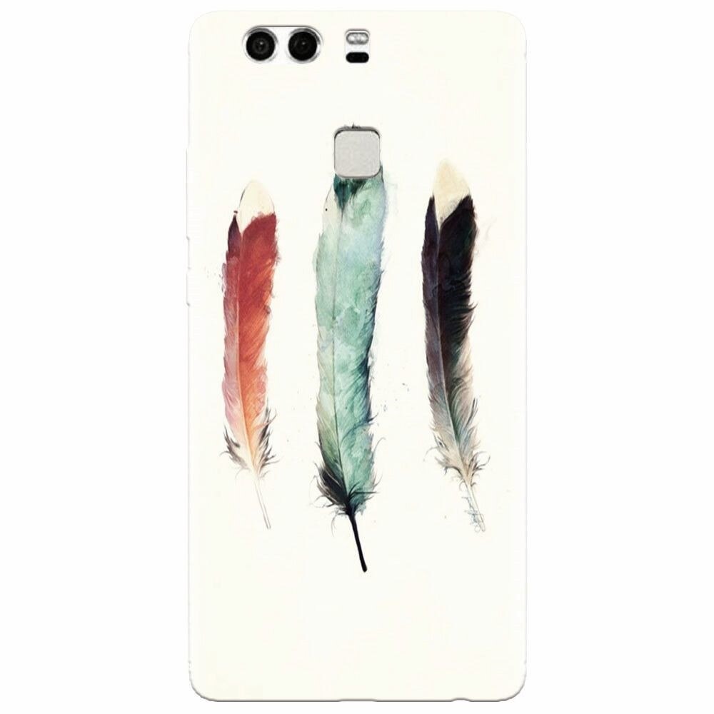 Husa silicon pentru Huawei P9 Plus, Three Feathers
