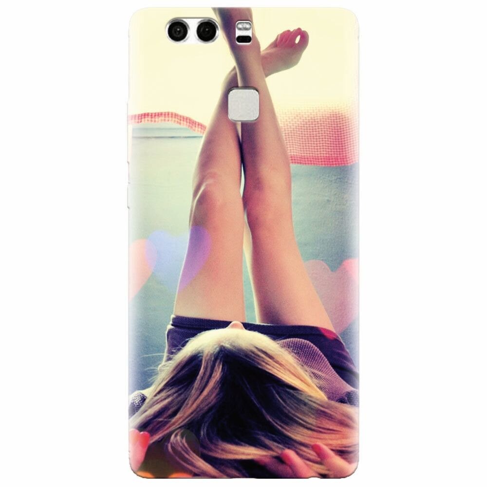 Husa silicon pentru Huawei P9, Relax Girl