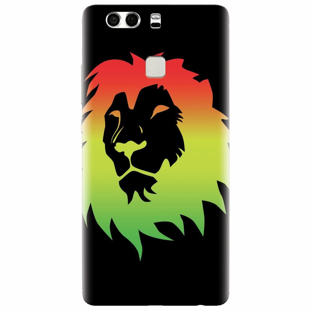 Husa silicon pentru Huawei P9 Plus, Rasta Color Lion