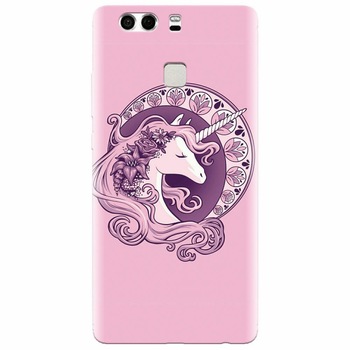 Husa silicon pentru Huawei P9, Purple Unicorn Husa silicon pentru Huawei P9, Purple Unicorn
