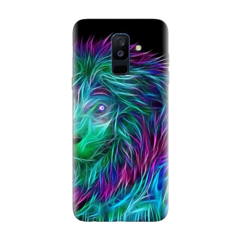 Husa silicon pentru Samsung Galaxy J8 2018, Abstract Lion 002