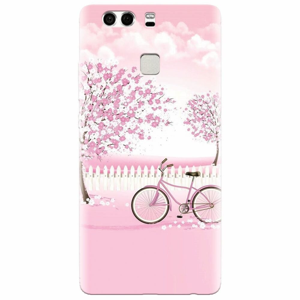 Husa silicon pentru Huawei P9 Plus, Pink Spring