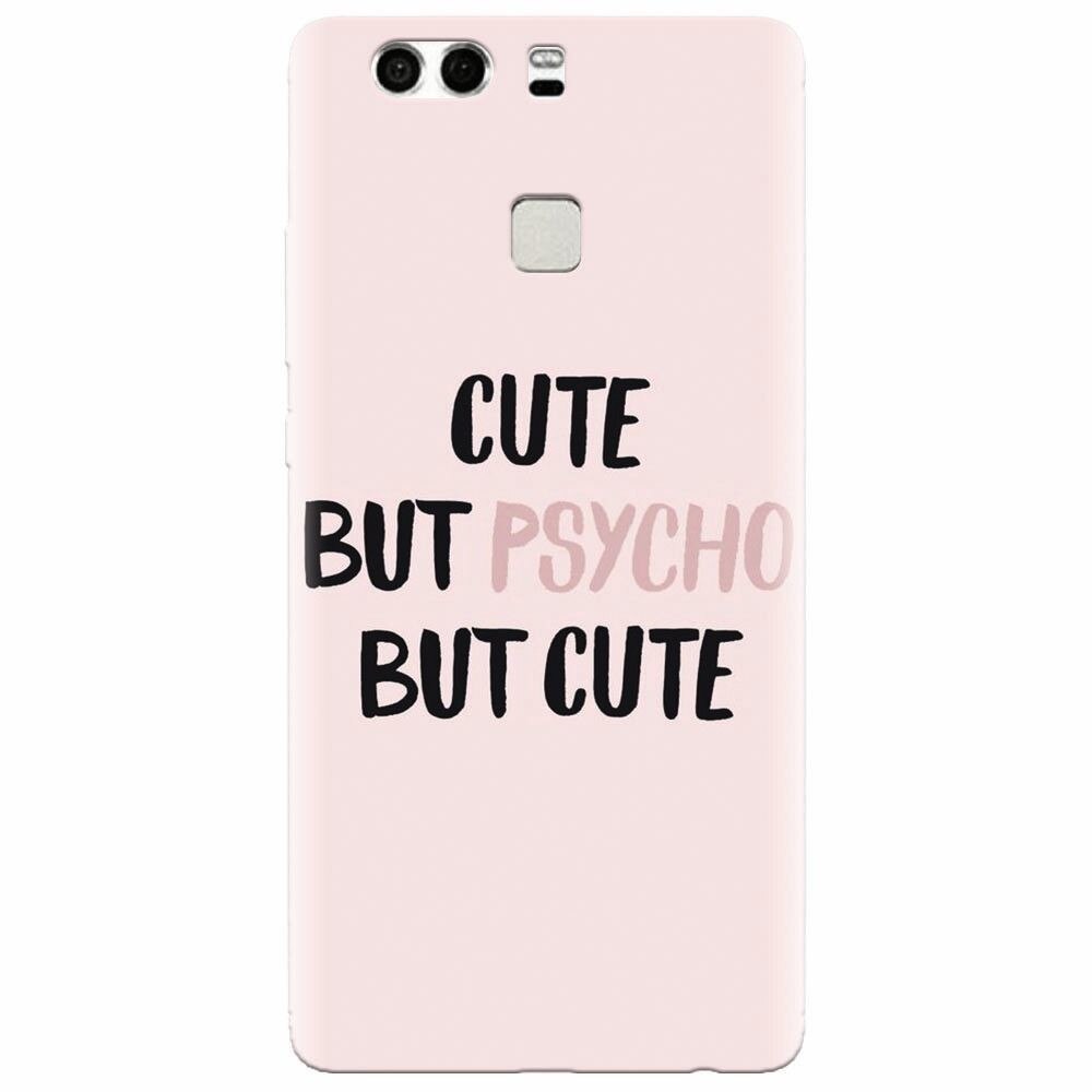 Husa silicon pentru Huawei P9 Plus, Cute But Psycho