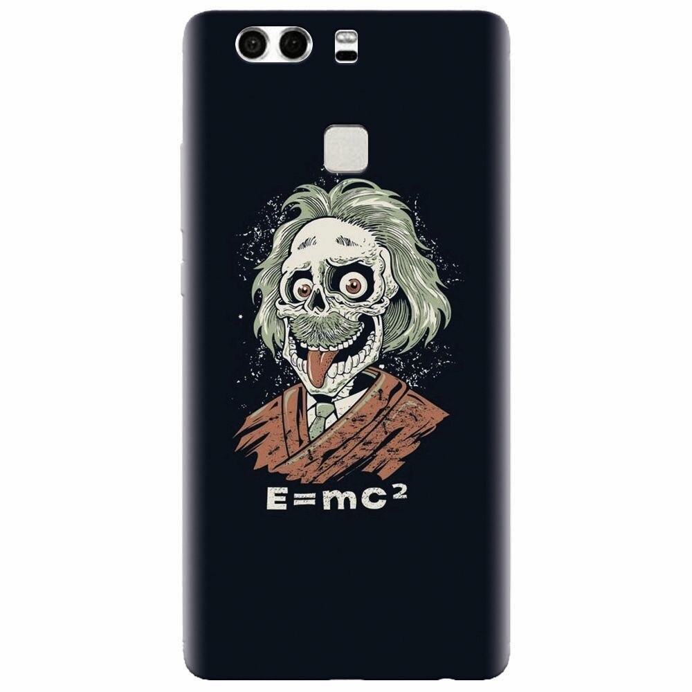Husa silicon pentru Huawei P9 Plus, Albert Einstein Caricature