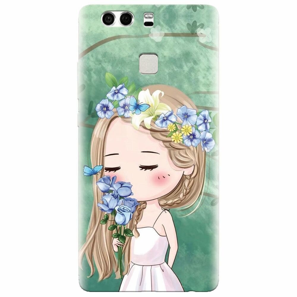 Husa silicon pentru Huawei P9 Plus, Girl