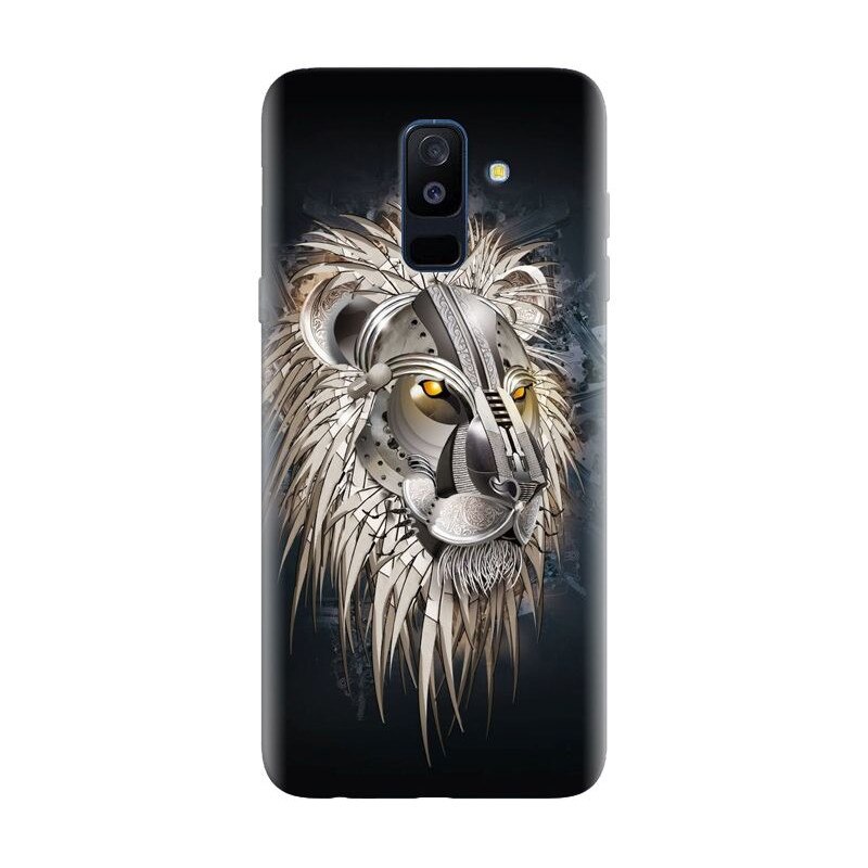 Husa silicon pentru Samsung Galaxy J8 2018, Abstract Lion 001