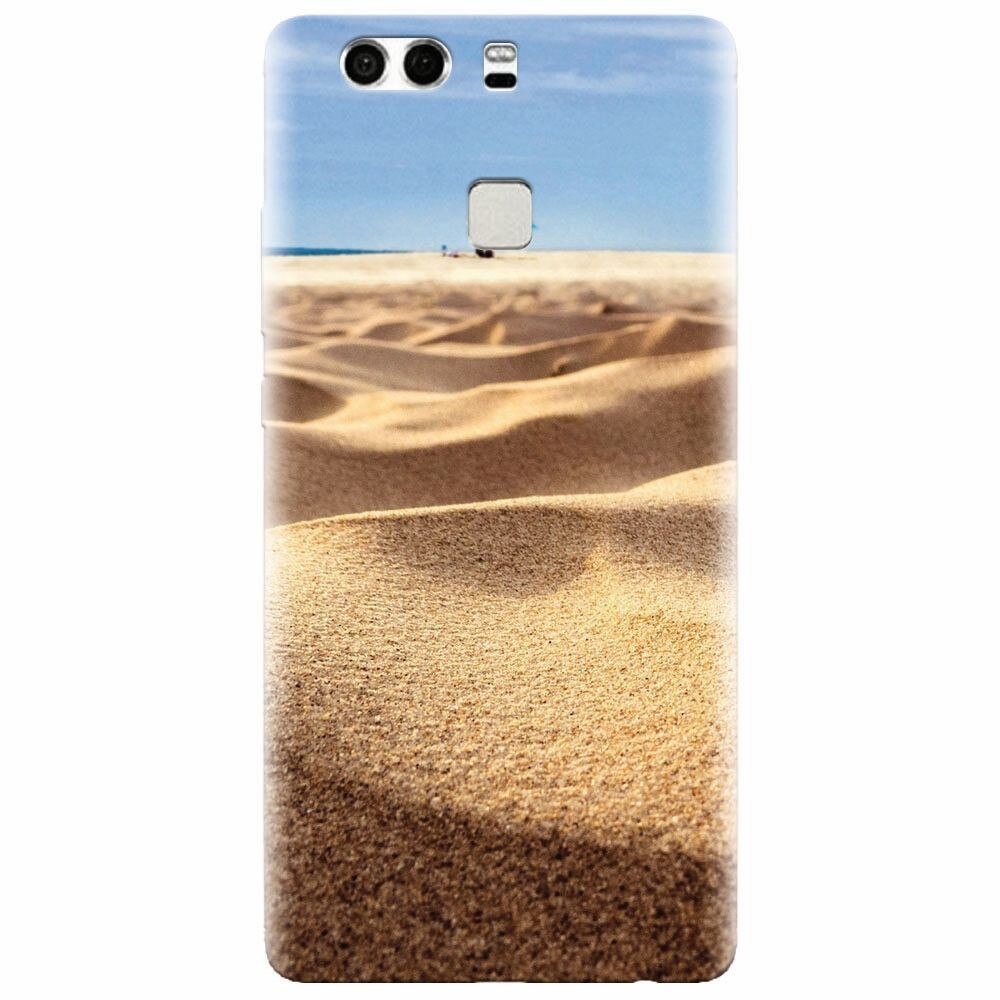 Husa silicon pentru Huawei P9 Plus, Beach Sand Closeup Holiday