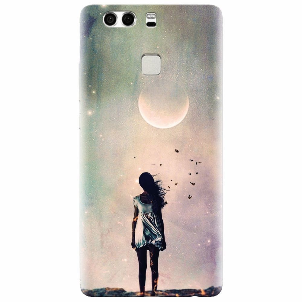 Husa silicon pentru Huawei P9 Plus, Alone Woman Cgi Hd K
