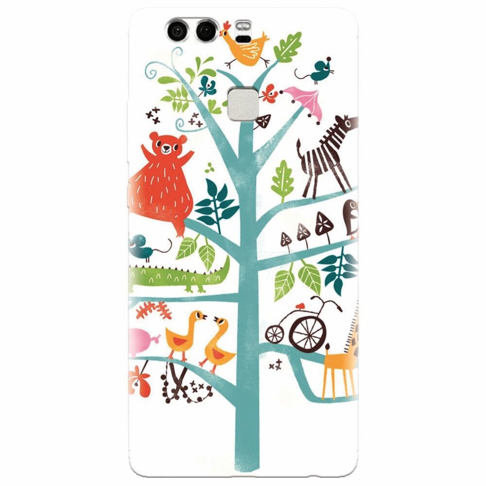 Husa silicon pentru Huawei P9, Tree
