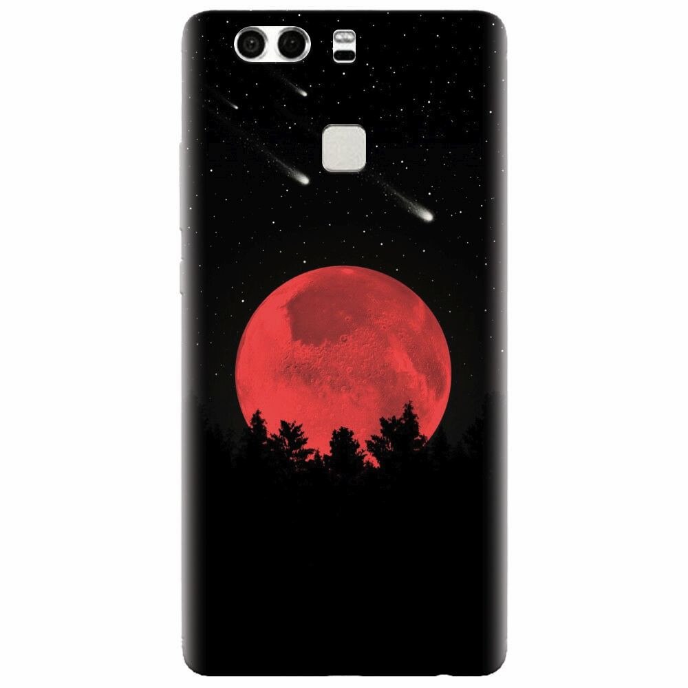 Husa silicon pentru Huawei P9 Plus, Blood Moon