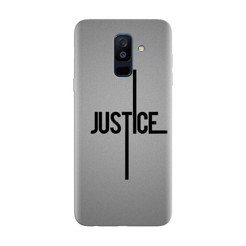 Husa silicon pentru Samsung Galaxy J8 Plus 2018, Amir Justice Minimalistic Nubheebuccus Text