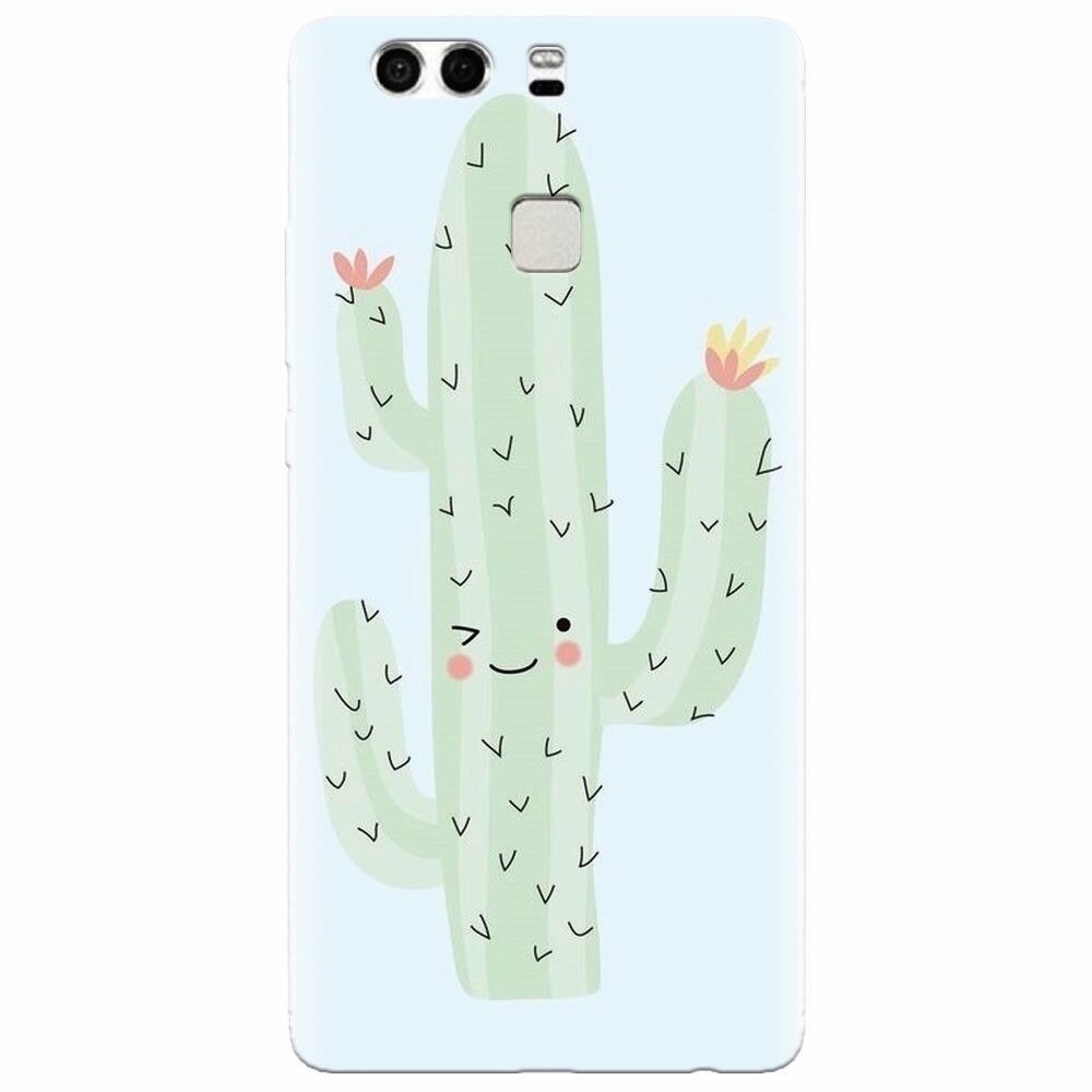 Husa silicon pentru Huawei P9, Cactus