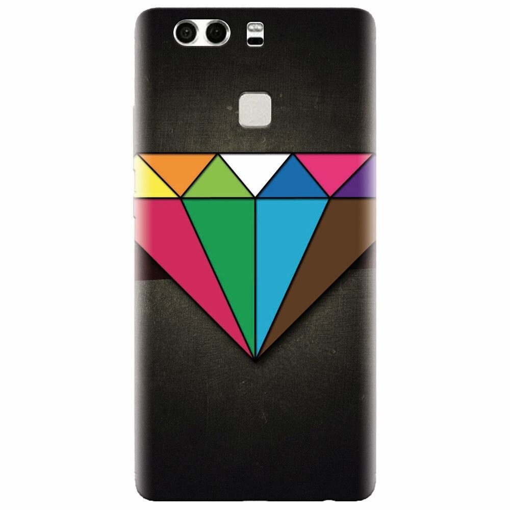 Husa silicon pentru Huawei P9, Colorful Diamond