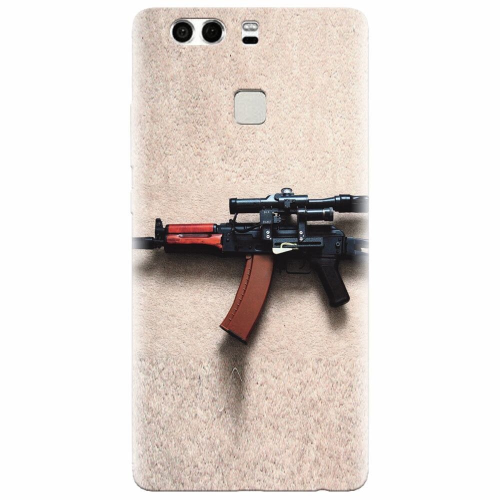 Husa silicon pentru Huawei P9, AK Kalashnikov Gun Of Military