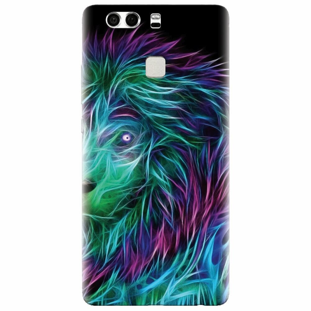 Husa silicon pentru Huawei P9 Plus, Abstract Lion 002
