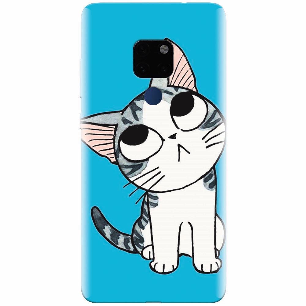 Husa silicon pentru Huawei Mate 20, Cat Lovely Cartoon