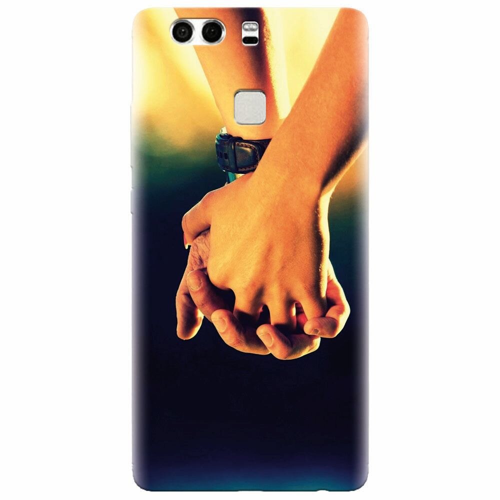Husa silicon pentru Huawei P9 Plus, Couple Holding Hands