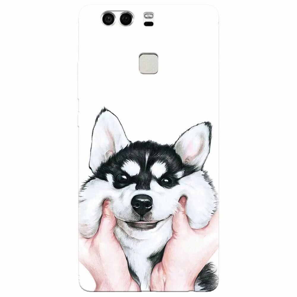 Husa silicon pentru Huawei P9 Plus, Cute Dog 1