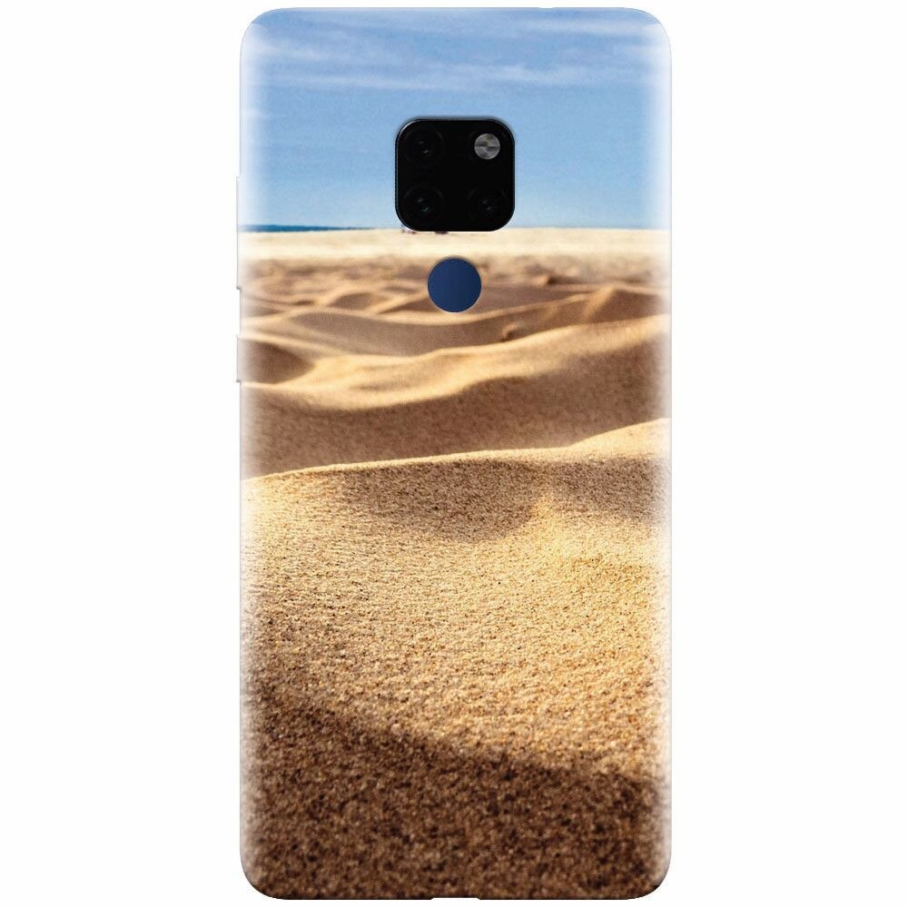 Husa silicon pentru Huawei Mate 20, Beach Sand Closeup Holiday