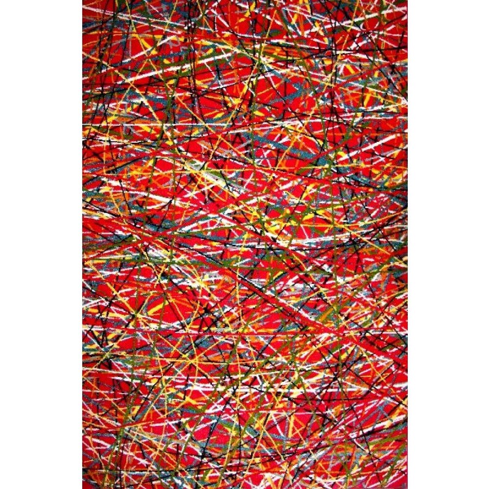 Covor Modern, Kolibri Art, 11035-120, Rosu, 80x150 cm, 2300 gr/mp