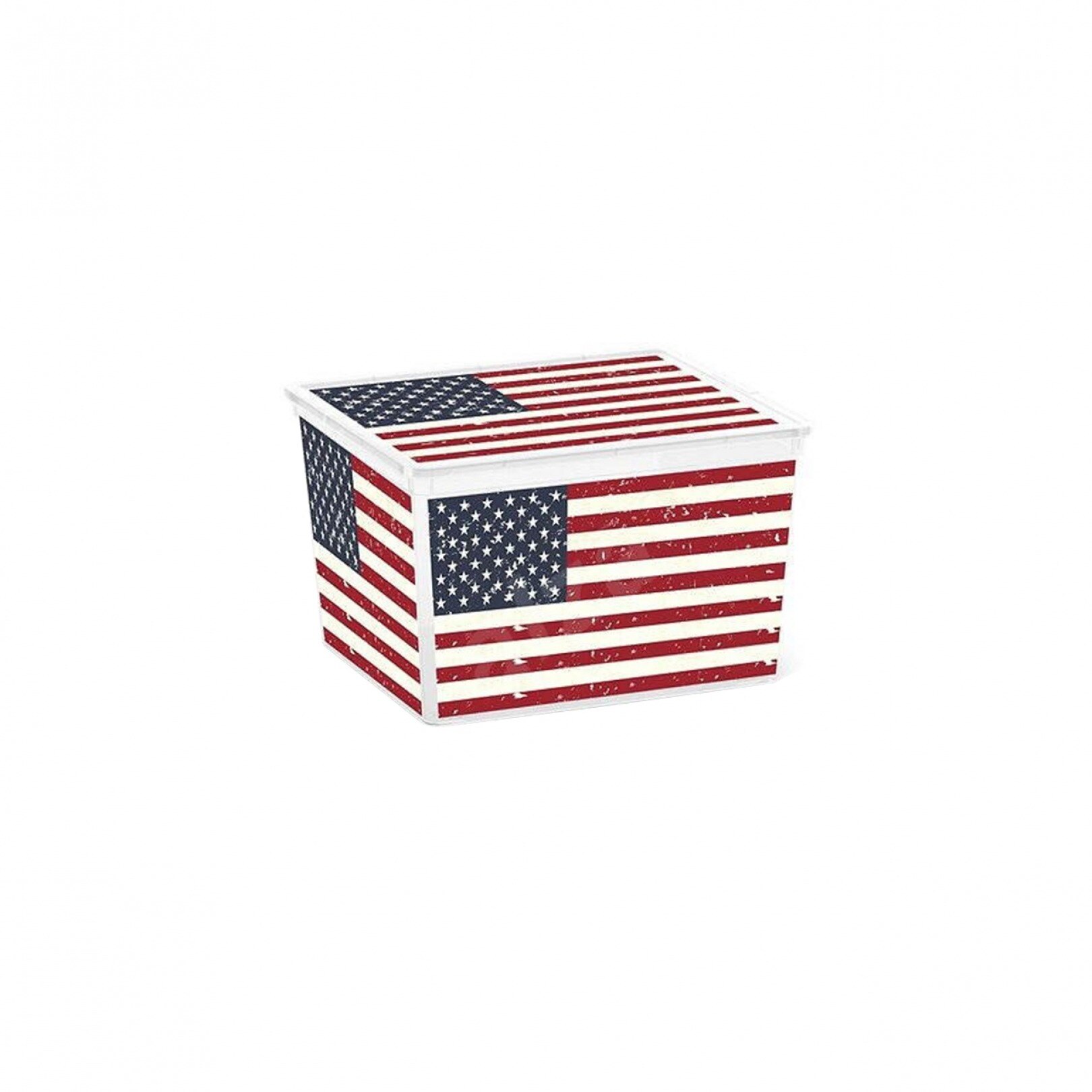 Cutie depozitare American Flag, 27 litri, C Box Cube