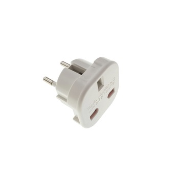 Adaptor priza uk la tip priza Europa, cb-08 , alb Adaptor priza uk la tip priza Europa, cb-08 , alb
