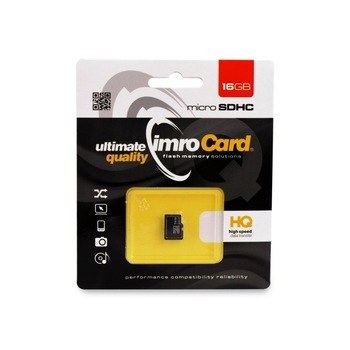 Card de memorie Micro Secure Digital Imro 16GB Clasa 4 Card de memorie Micro Secure Digital Imro 16GB Clasa 4