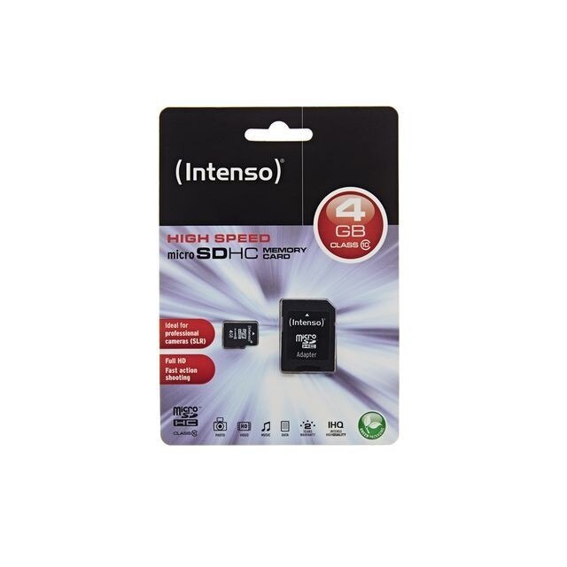 Card de memorie Intenso Micro Sdhc 4gb clasa 10