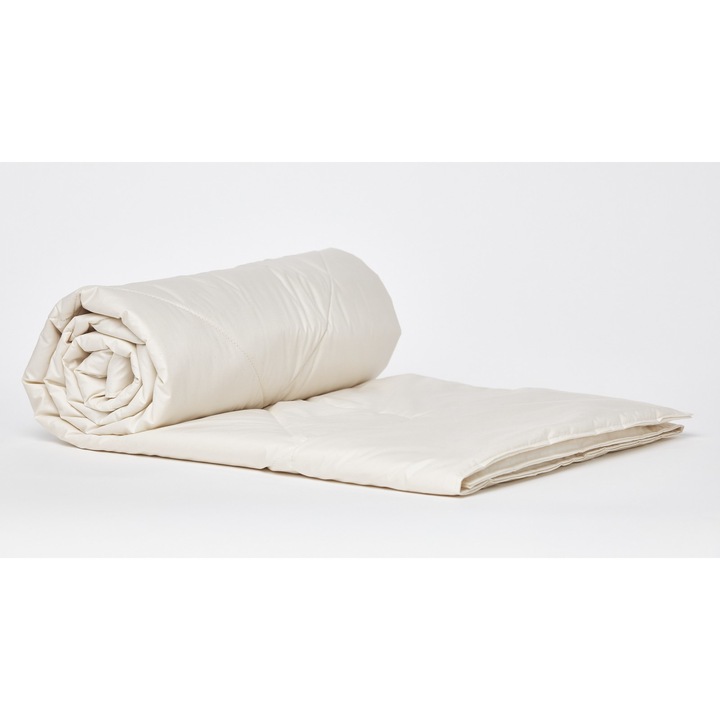 Pilota Confort Merino - Vara N1, 140x200 cm, umplutura Lana Merinos si invelis Bumbac Organic