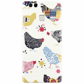 Husa silicon pentru Huawei P9 Plus, Chickens Husa silicon pentru Huawei P9 Plus, Chickens