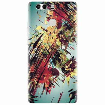 Husa silicon pentru Huawei P9 Plus, Complex Abstract Colorful 3D Drawing Husa silicon pentru Huawei P9 Plus, Complex Abstract Colorful 3D Drawing