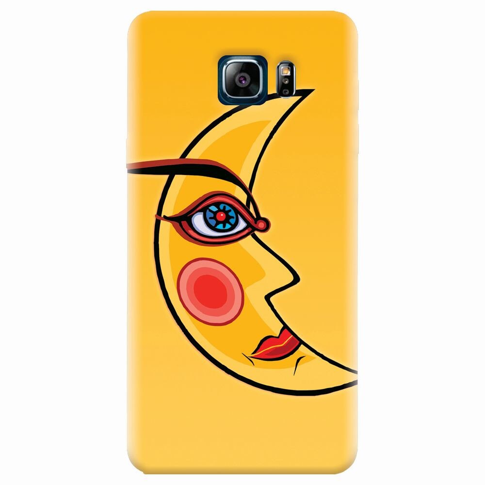 Husa silicon pentru Samsung Galaxy Note 5, Yellow Moon