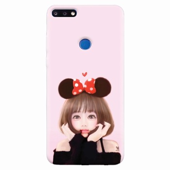 Husa silicon pentru Huawei Y7 Prime 2018, Girly 002 Husa silicon pentru Huawei Y7 Prime 2018, Girly 002