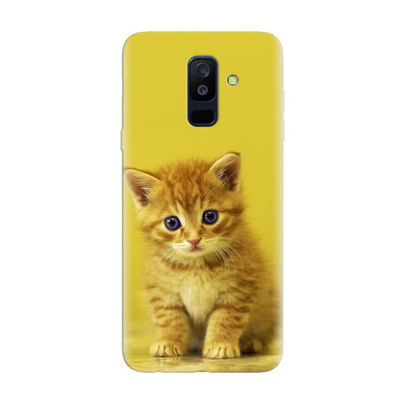 Husa silicon pentru Samsung Galaxy J8 Plus 2018, Baby Kitten