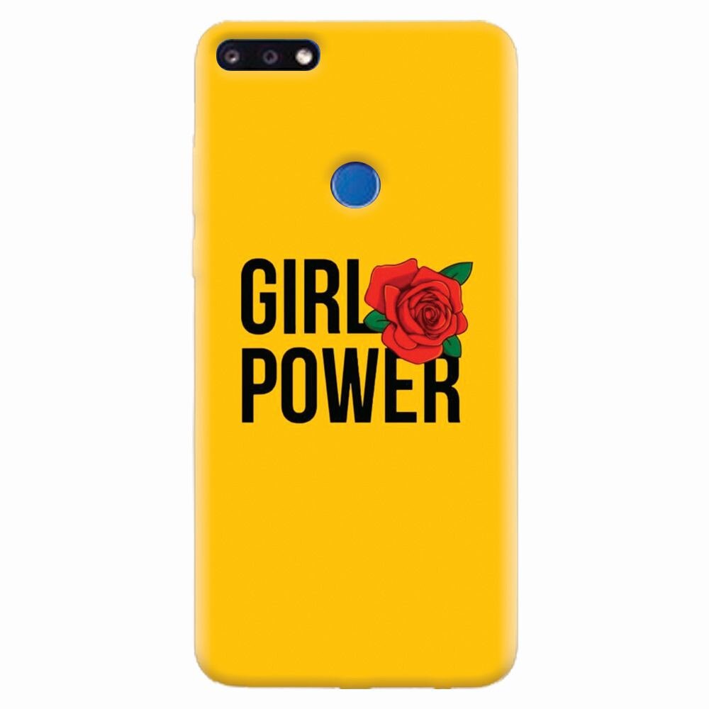 Husa silicon pentru Huawei Y7 Prime 2018, Girl Power