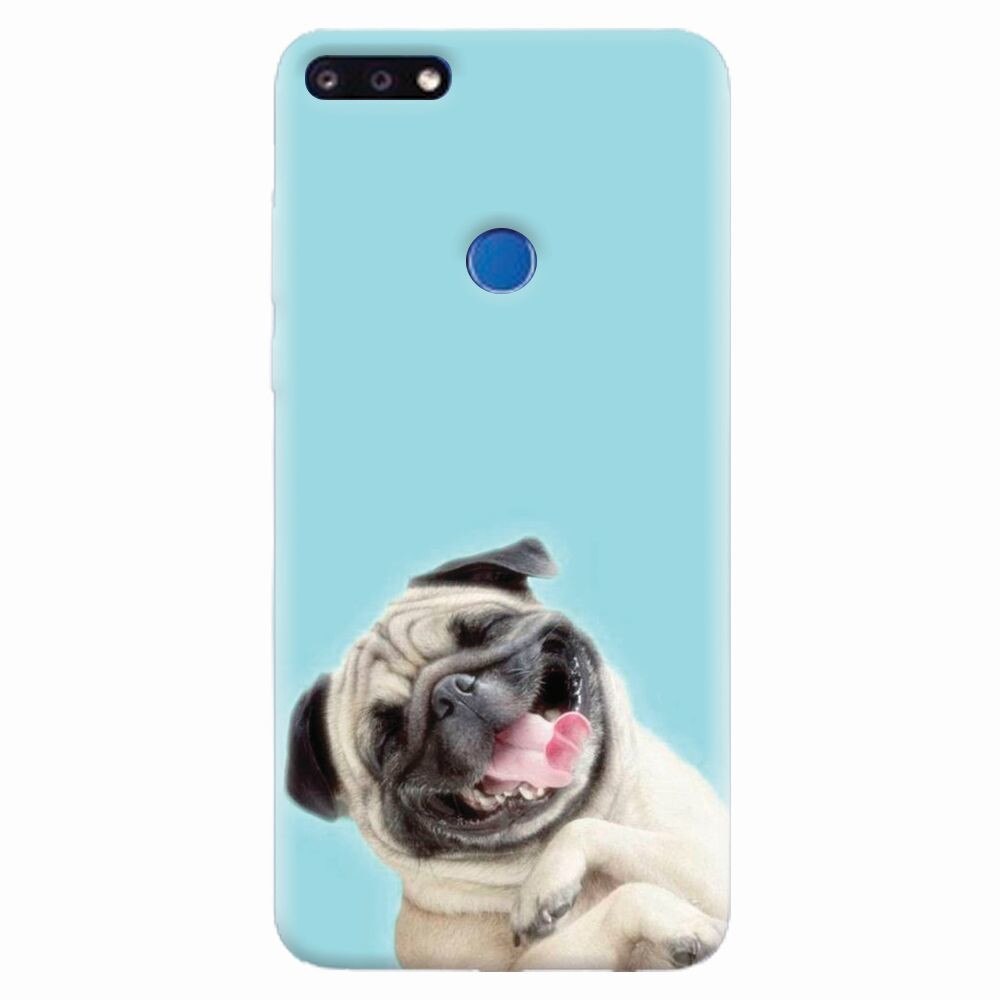 Husa silicon pentru Huawei Y7 Prime 2018, Happy Dog