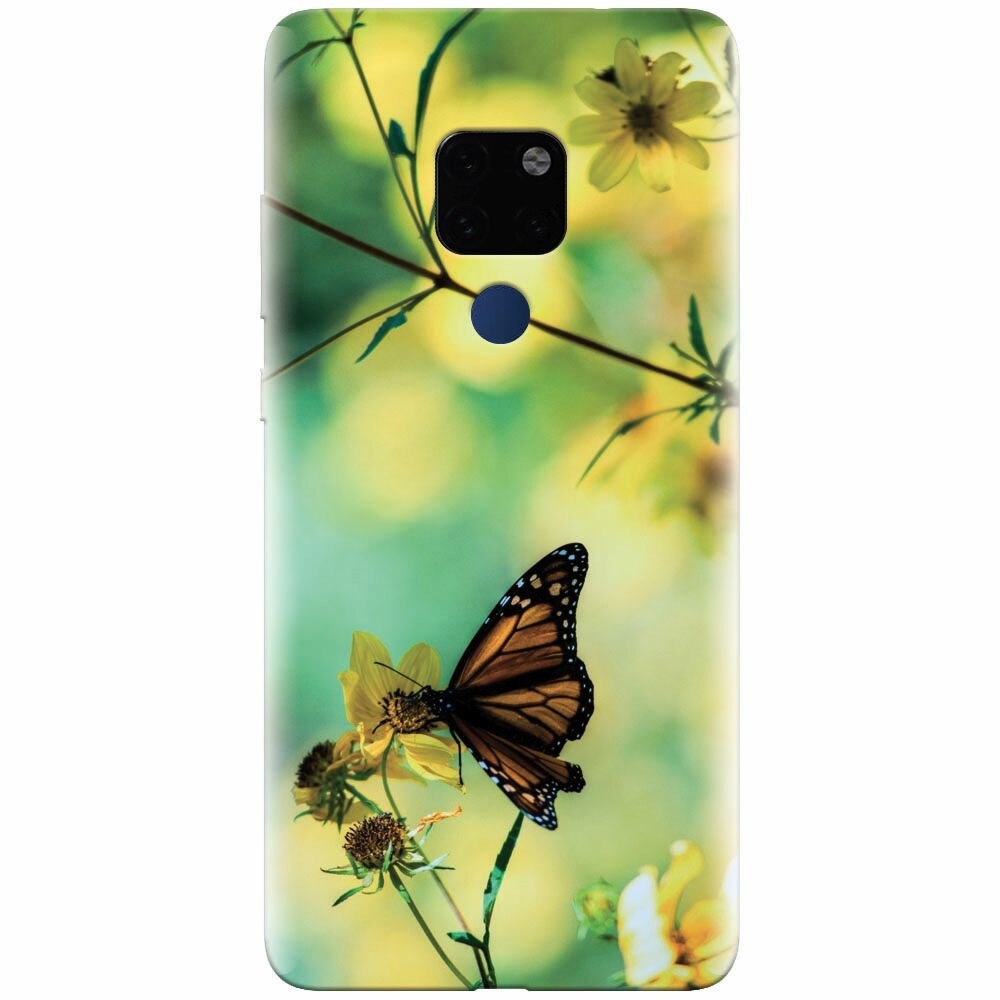 Husa silicon pentru Huawei Mate 20, Butterfly