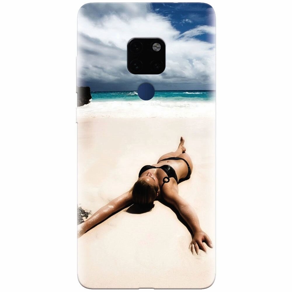 Husa silicon pentru Huawei Mate 20, Beach Lounging